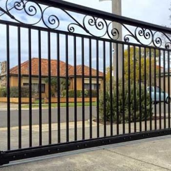 Wrought iron slide gates in Bay Area